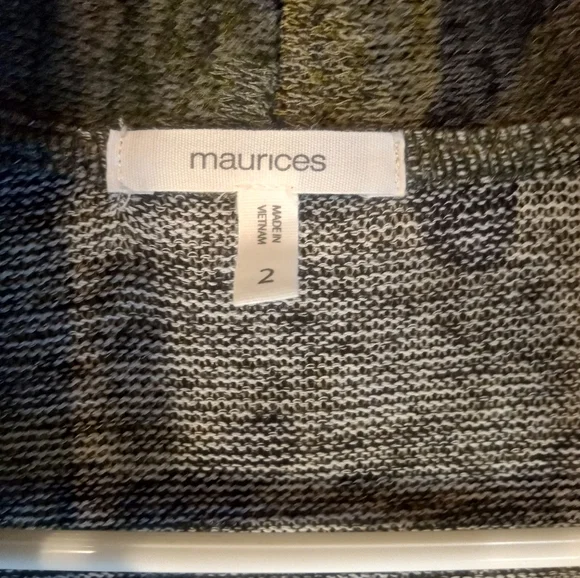 Women's Maurices Camouflage Open Front Cardigan - Picture 2 of 3